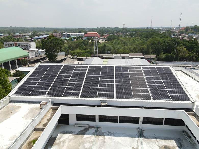 โครงการจัดการพลังงานไฟฟ้าจากระบบผลิตไฟฟ้าพลังงานแสงอาทิตย์ที่ติดตั้งบนหลังคา โรงพยาบาลบ้านค่าย